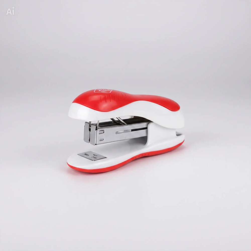 Kit Engrapadora + Quitagrampas + Grampas 24/6 ROJO