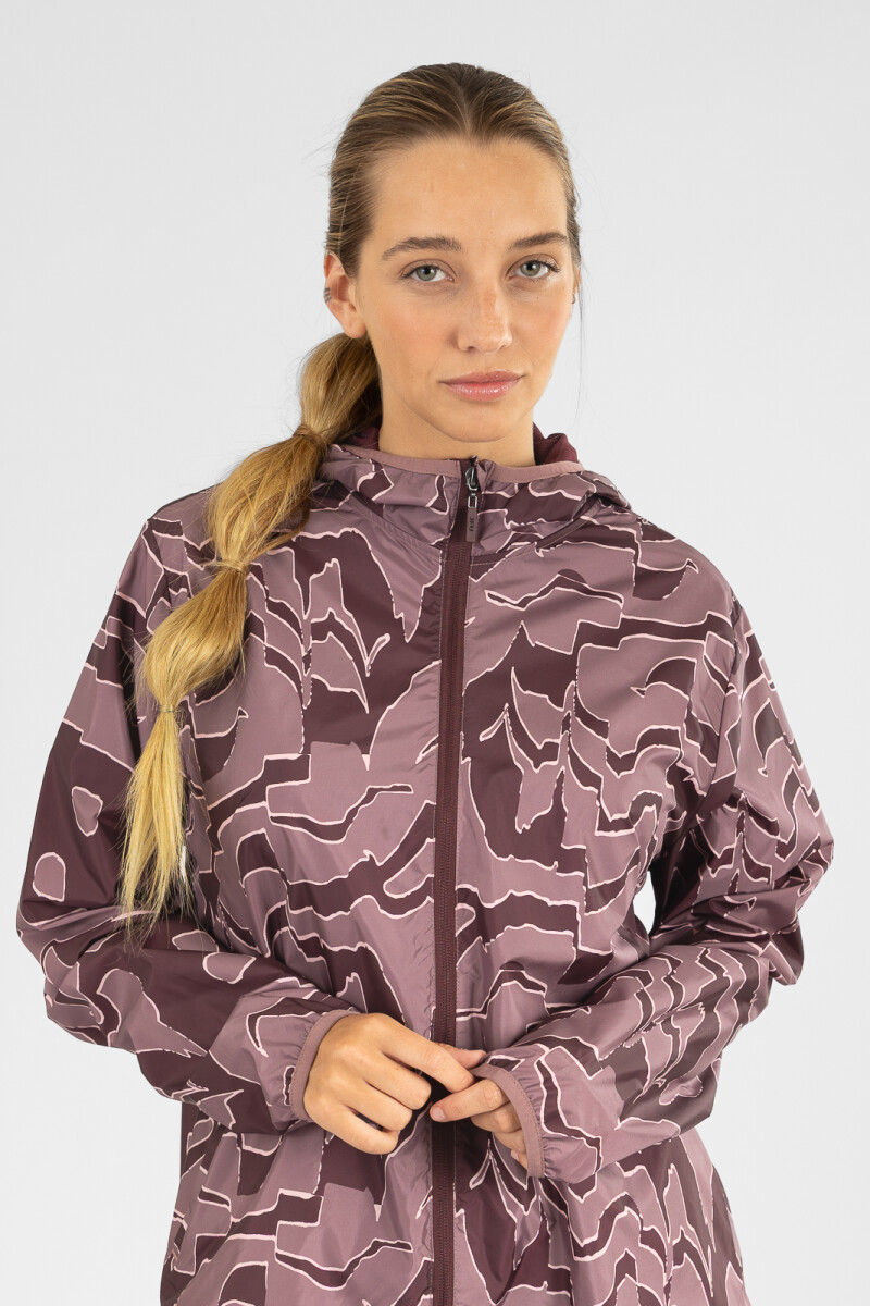 Campera bugundy Rosa antique