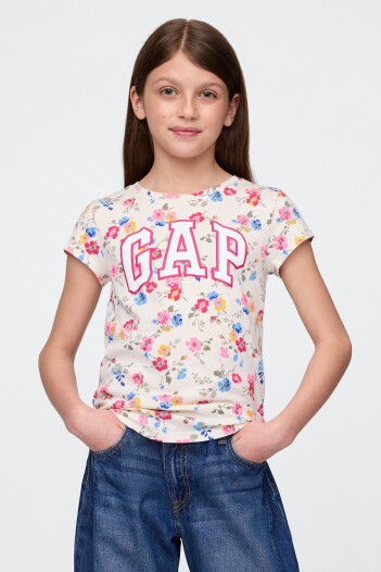 Remera Gráfico Niña White Floral Print