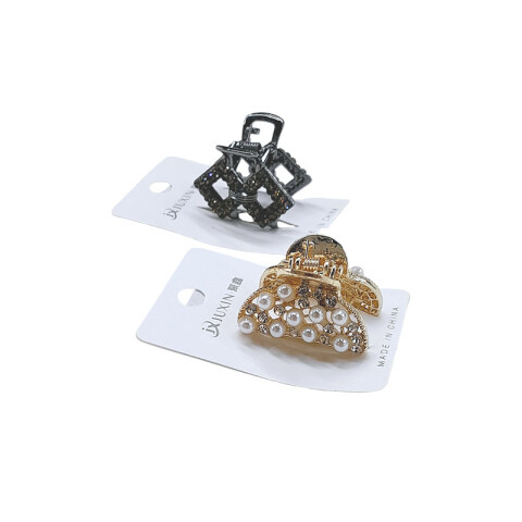 Pinzas beauty con brillantes y perlas para el cabello Pinzas Beauty Con Brillantes Y Perlas Para El Cabello