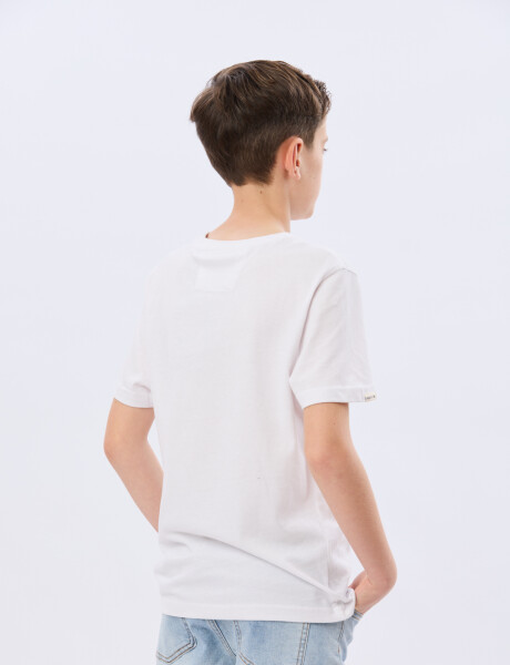 REMERA ESTAMPADA DE ALGODÓN Blanco