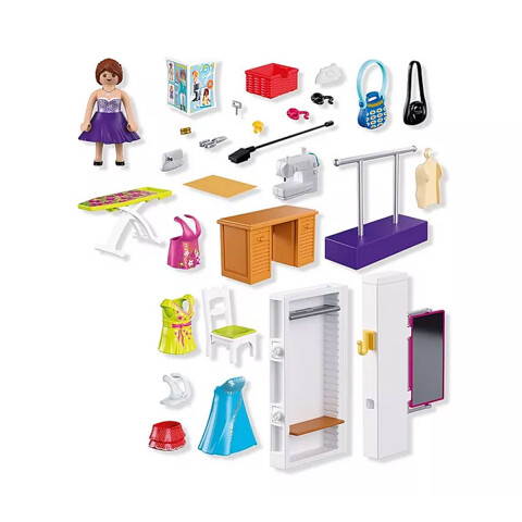 Diseñadora de Moda con Tienda Playmobil 64 Piezas U