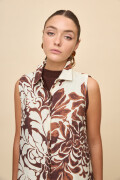 VESTIDO LITA PRINTED Marron