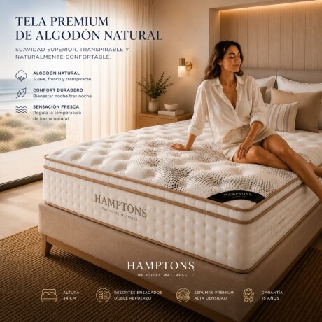 Colchon de resortes Queen HAMPTONS Tantalum Colchon de resortes Queen HAMPTONS Tantalum
