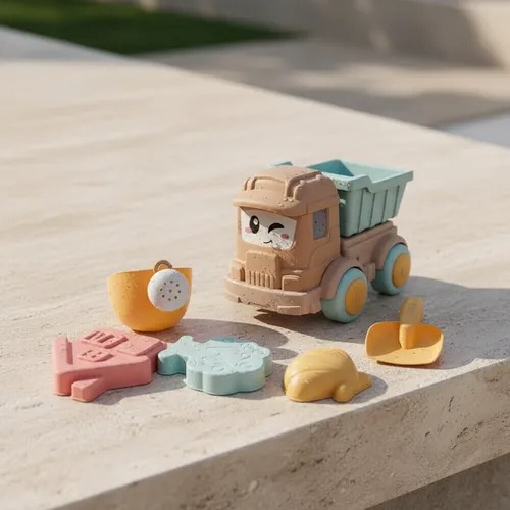 Juego de playa camión con regadera y accesorios Juego de playa camión con regadera y accesorios