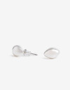 Aros Pasantes Metal Aros Pasantes De Metal Bañado En Plata - Plateado
