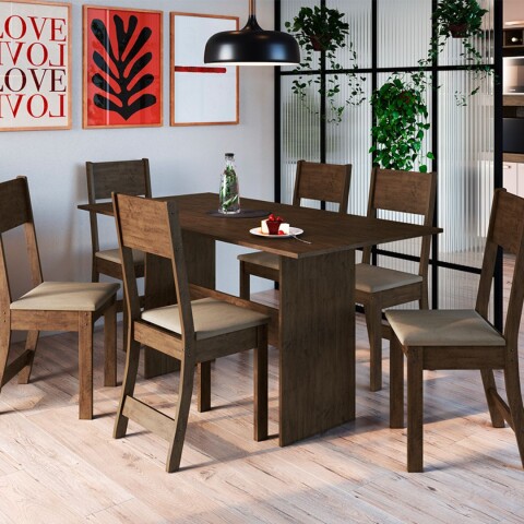 Conjunto Karla 4 Sillas Indekes Freijo Cacao Conjunto Karla 4 Sillas Indekes Freijo Cacao