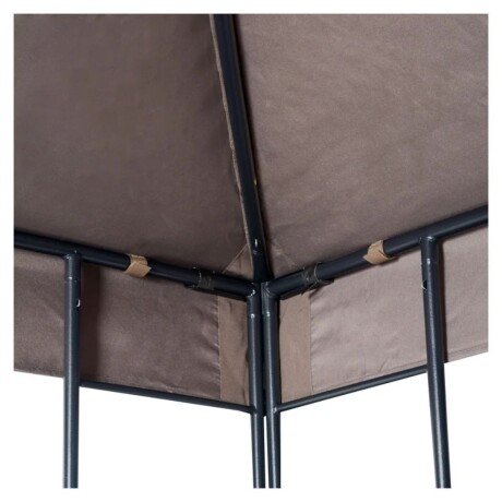 PERGOLA JUST HOME METAL 3X3M TABACO PANEL DOBLE PERGOLA JUST HOME METAL 3X3M TABACO PANEL DOBLE