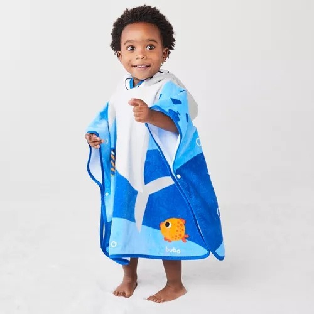 Toalla poncho BUBA BUBAZOO Tiburon