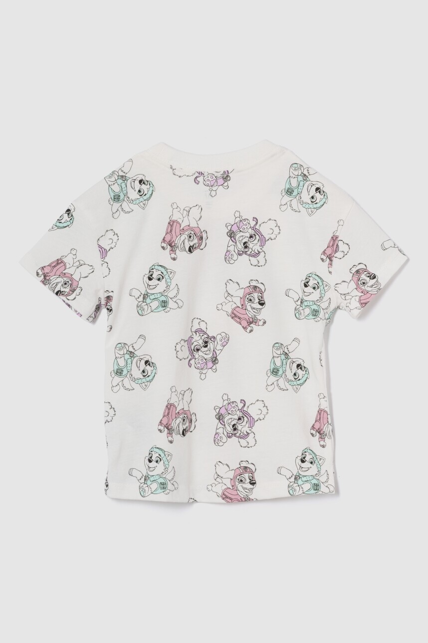 Remera Pàw Patrol Toddler Niña New Off White