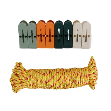 Cuerda para ropa con palillos Cuerda para ropa con palillos