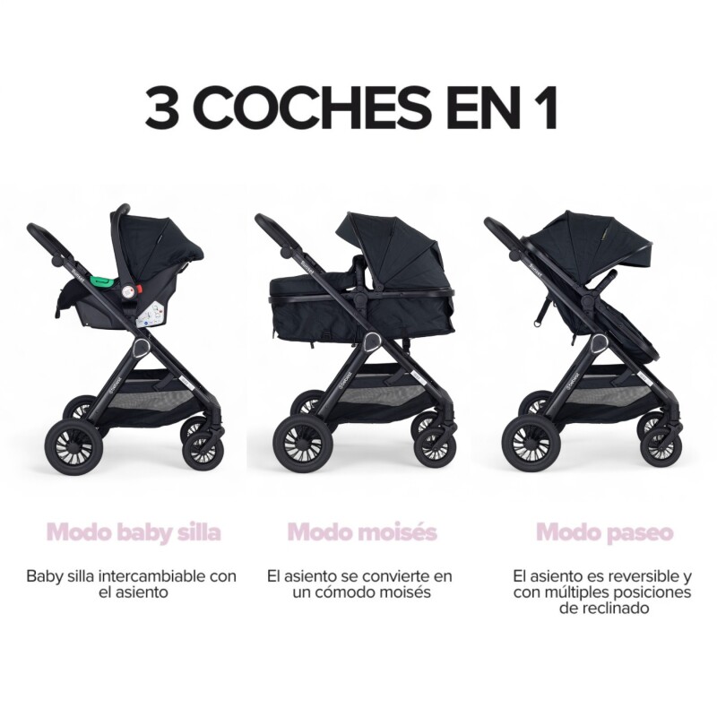 Coche SUNSET TS con Baby Silla y Base Isofix Coche SUNSET TS con Baby Silla y Base Isofix