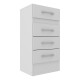 Comoda Cajonera Kenia 4 Cajones Dormitorio Blanco