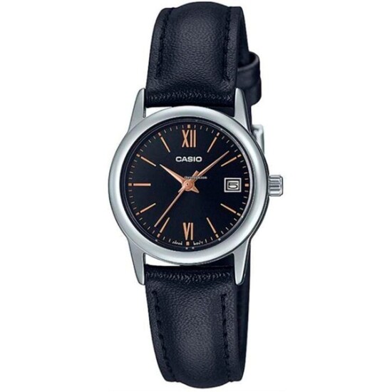 Reloj CASIO LTPV002L-1B3UDF Cuero Negro Esfera 25mm 0