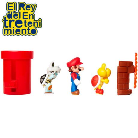 Play Set Super Mario Figuras + Accesorios Juguete 2