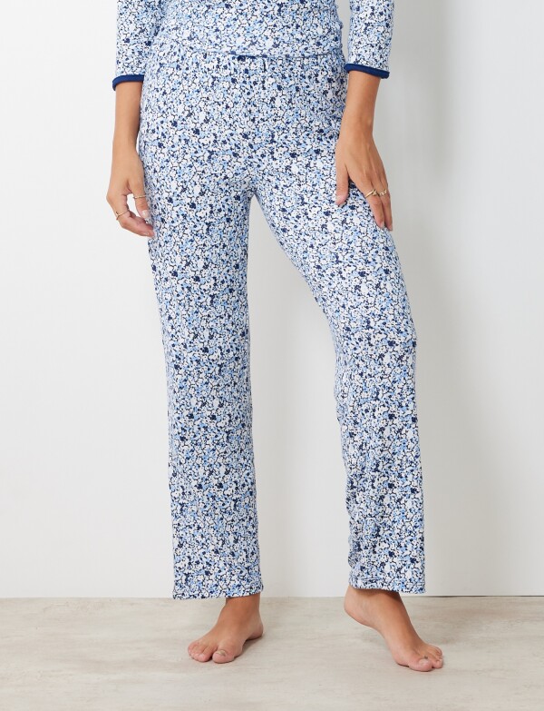 Set Pijama Remera & Pantalon MULTI/AZUL