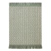 INDIVIDUAL RECT VERDE COMB C/FLECOS 30X45CM Unica