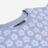 Remera estampada flores GRIS MELANGE