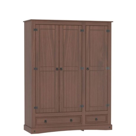 Ropero 3 Puertas 2 Cajones Recto Cera Línea Mexicana ECU387 Ropero 3 Puertas 2 Cajones Recto Cera Línea Mexicana ECU387