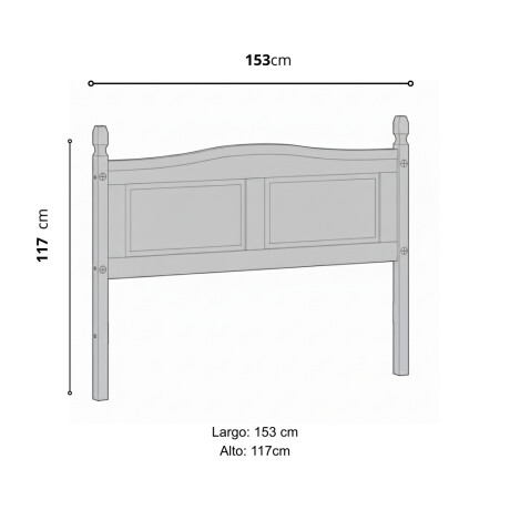RESPALDO CABECERA DE MADERA MACIZA - LÍNEA AMERICANA MADERA