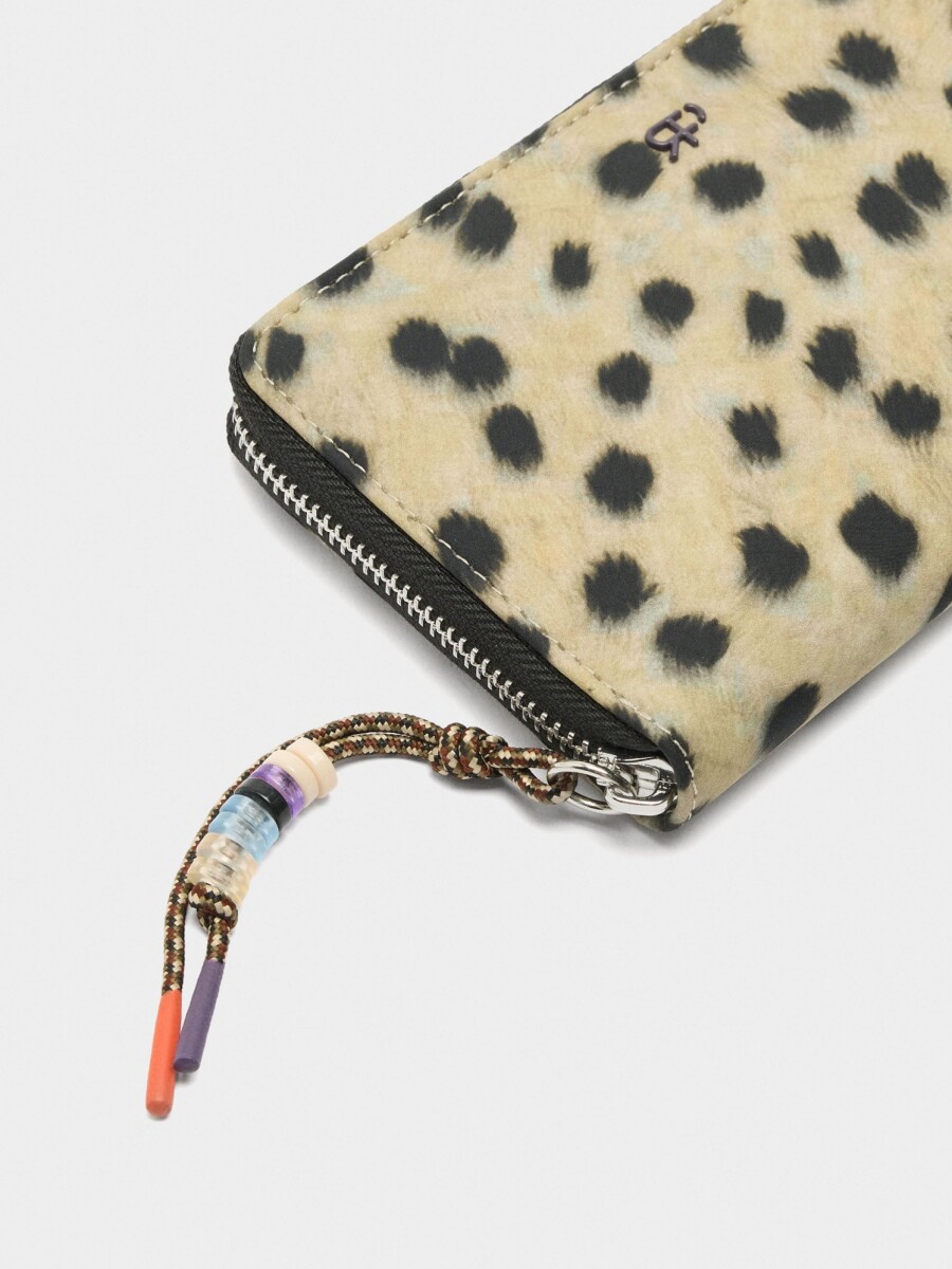 Cartera De Nylon Estampado Animal multicolor