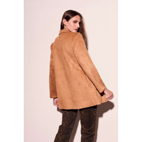 Blazer Gamuza Cuero Vegano Whisky