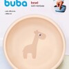 Bowl con ventosa silicona BUBA cloudy rosa claro jirafa