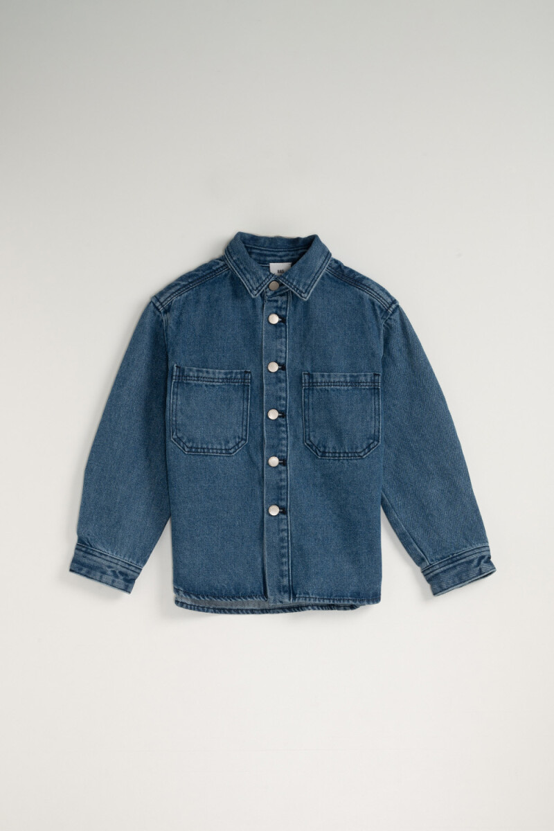 Sobrecamisa de jean - Azul 