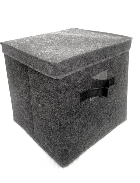 ORGANIZADOR CON TAPA FIELTRO GRIS 30x30x30CM ORGANIZADOR CON TAPA FIELTRO GRIS 30x30x30CM