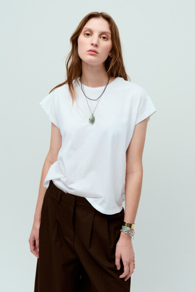 REMERA BOXY Blanco