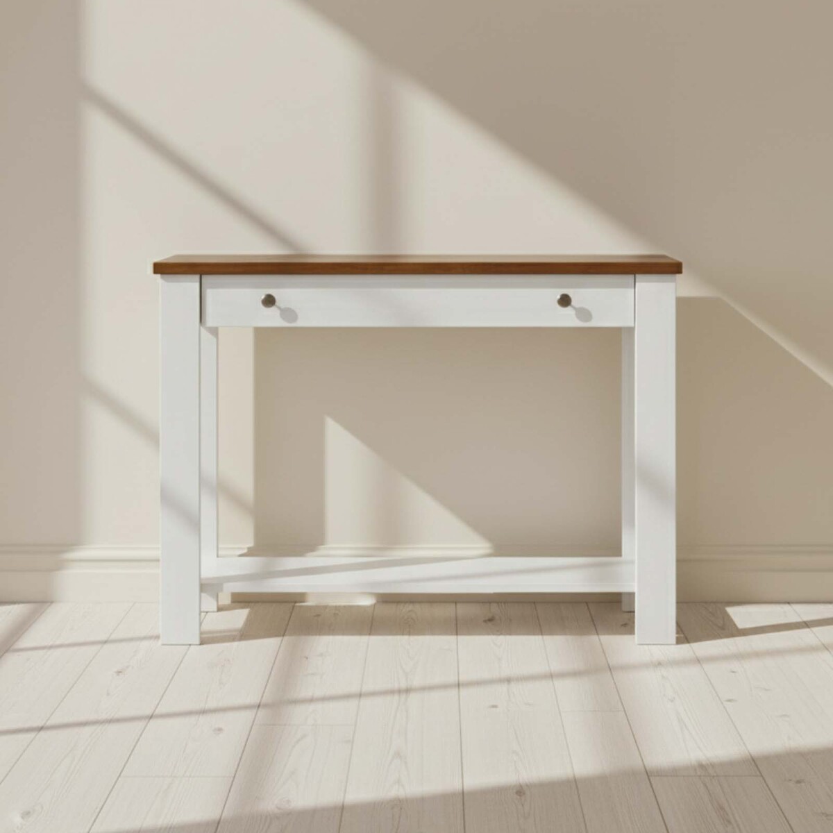 CONSOLA/MESA DE ARRIME LIVING - MADERA BLANCO AGATA BCO/NAT 