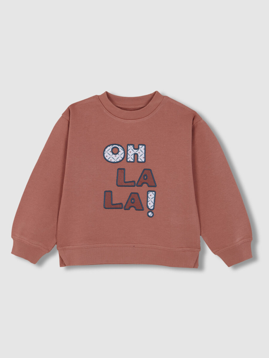 Sudadera Con Parche Naranja