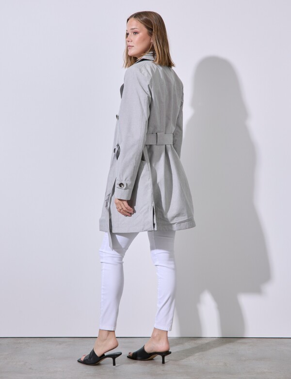 Gabardina Botones GRIS/MULTI