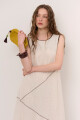 VESTIDO DIAGONAL NATURAL