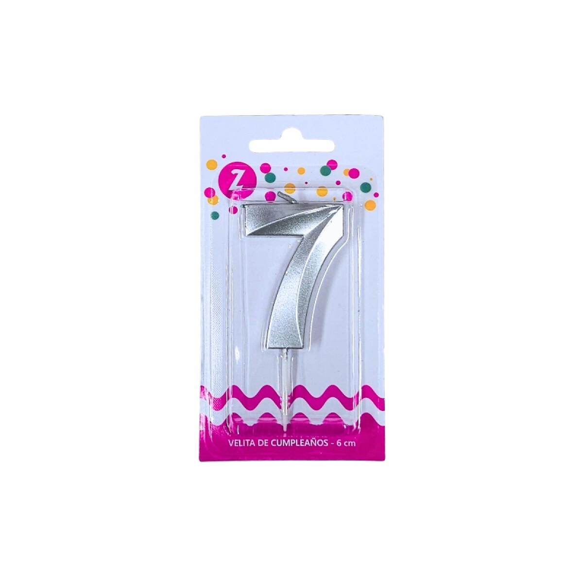 Vela 3D Plata N°7 