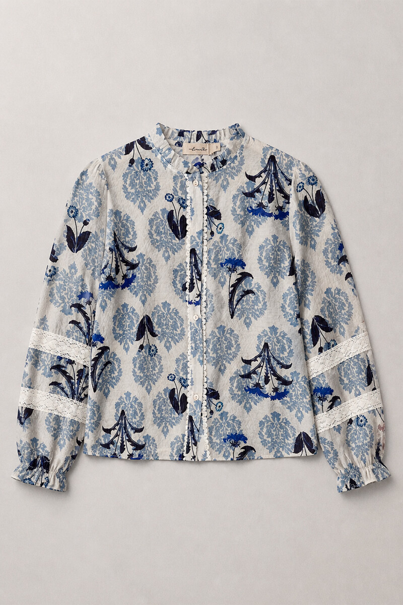 CAMISA DAMASCO AZUL