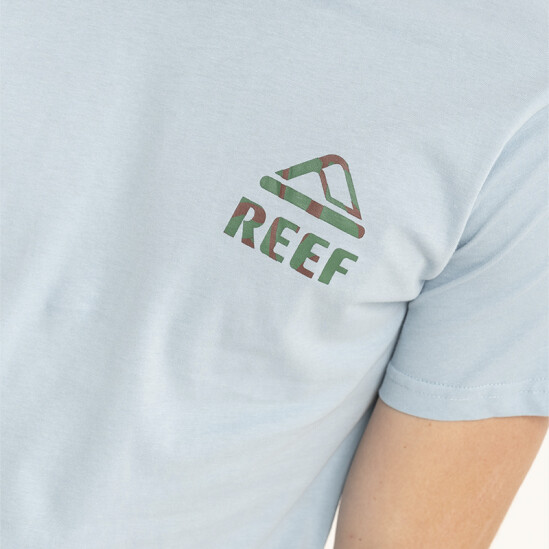 Remera Reef Classic Celeste