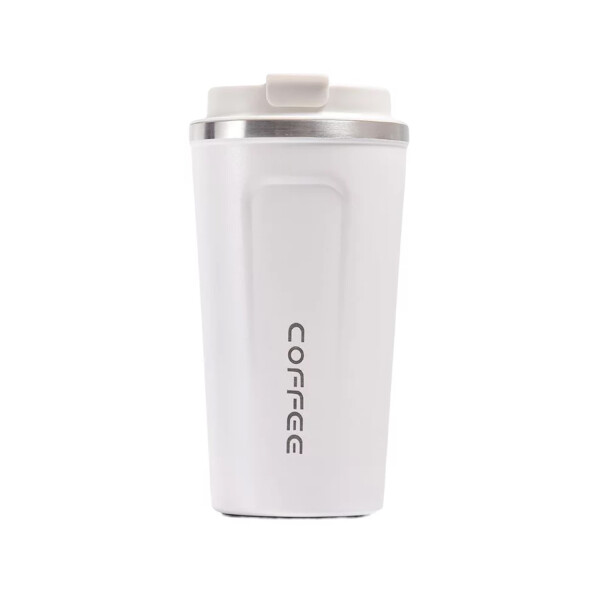 Vaso Térmico Coffee Mug 510 Ml Con Tapa Café Té Taza Jarra Variante Color Blanco