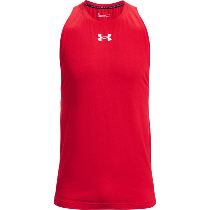 UA BASELINE COTTON TANK-RED RED-600