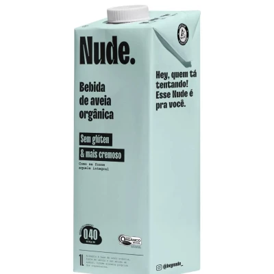 LECHE DE AVENA MÁS CREMOSA CON CALCIO NUDE 1L Bebida Nude Avena Integral1l