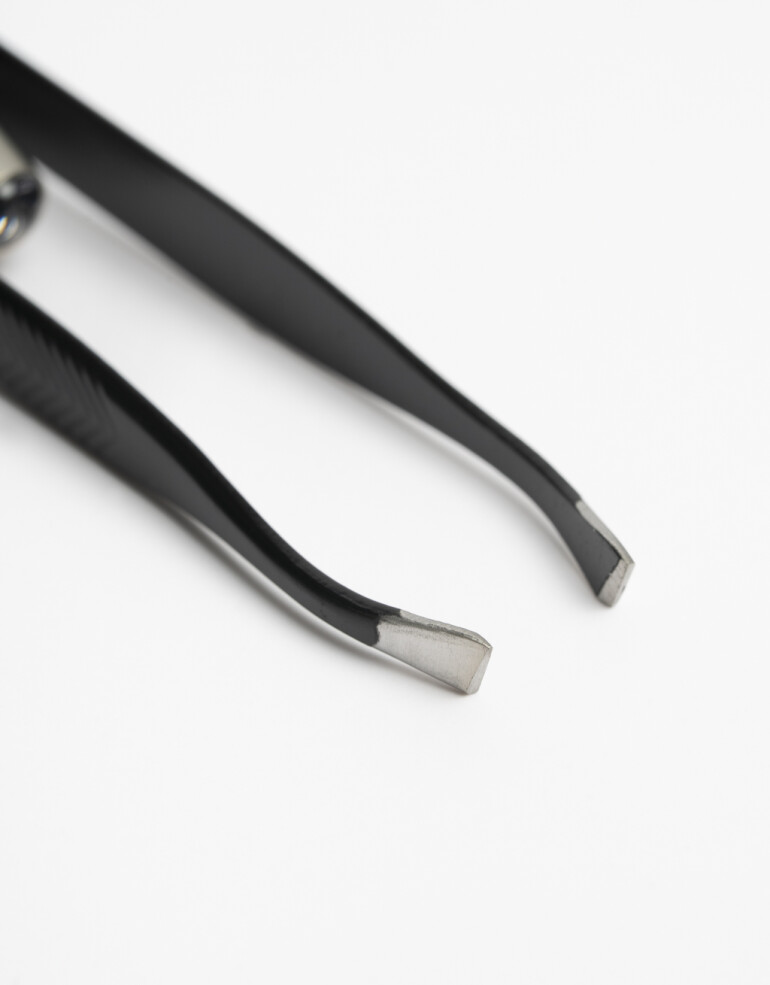 Complementos de cosmética para rostro Herramientas para ojos Pinza De Depilar Con Luz Led - Plateado