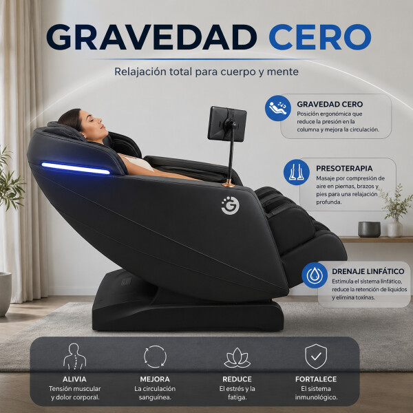 Sillón Masajeador Gravedad Cero Con Masaje Integral Jthog118 SILLON JTECH GRAVEDAD CERO JTHOG118
