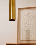 Lámpara de techo Andia de aluminio con acabado pintado en oro