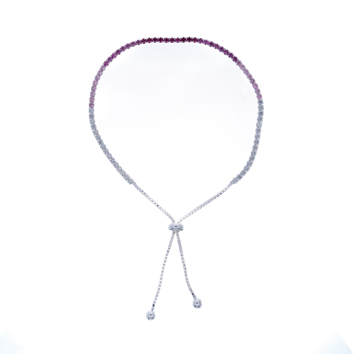 Pulsera de plata 925 con circonias. 