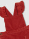 Peto Corto Bombacho Con Volantes Rojo Oscuro