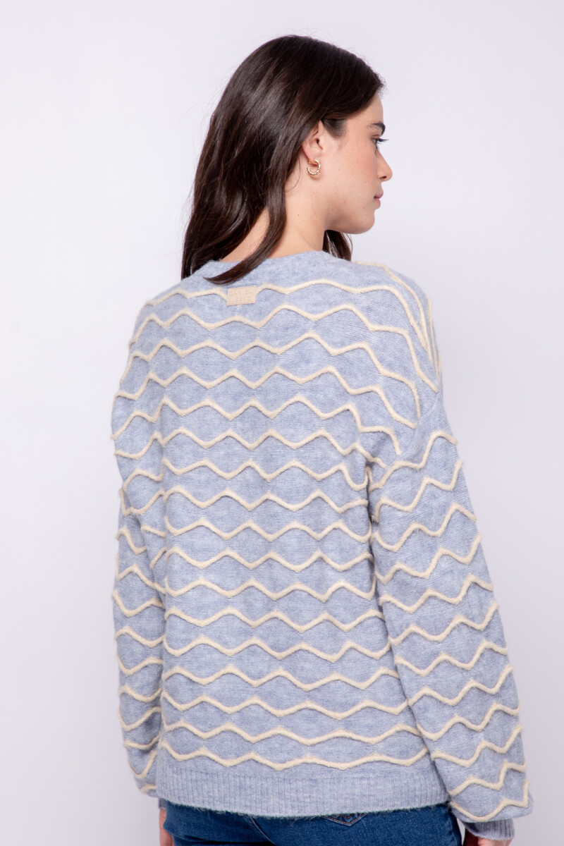 SWEATER MALVINA Celeste Cielo