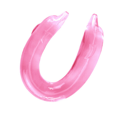 Dildo Doble en U con Punta Estilo Delfín Dildo Doble en U con Punta Estilo Delfín
