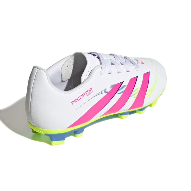 Championes De Fútbol Niño Adidas Predator Club Fg/mg Blanco-rosado