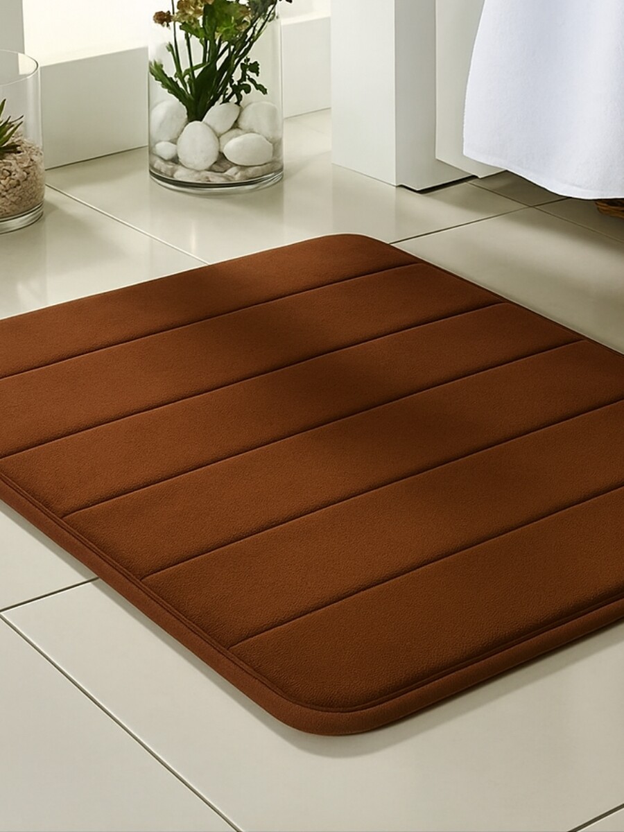 ALFOMBRAS DE BAÑO ACOLCHONADAS - marron 