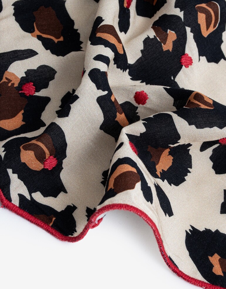 Pañuelos Raso Algodón Animal Print Pañuelo Algodón Animal Print - Estampado Animal Print